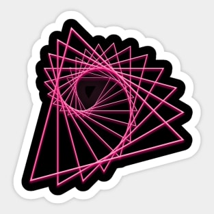 Endless triangles Sticker